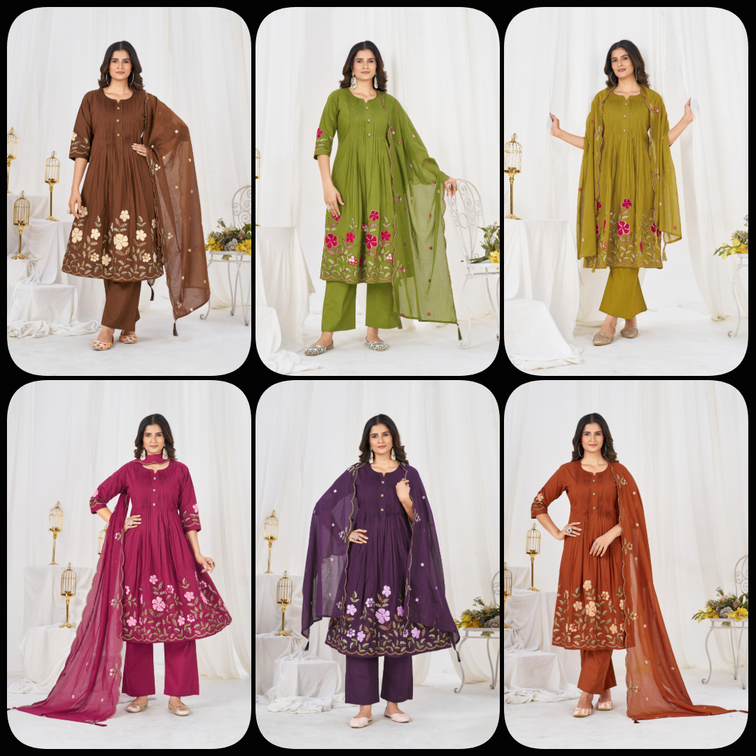 ✨🌸 *DIVA-159 Anarkali Kurti Set* 🌸✨ Step into timeless elegance with this beautifully crafted Anarkali Kurti Set, designed for festive celebrations, weddings, parties & special occasions. 💖
