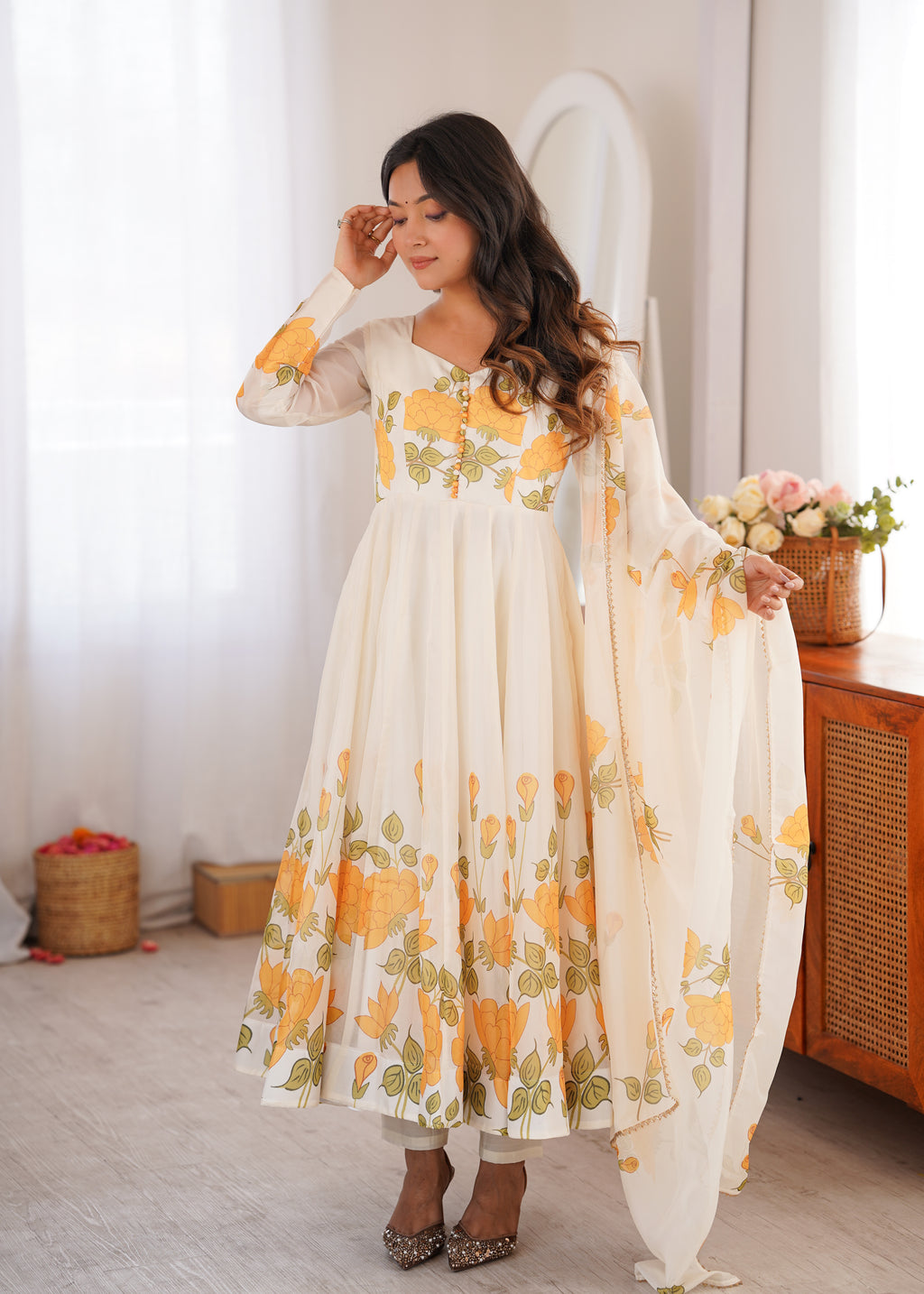 *NKB-79**PRESENTING NEW GLASS ROMAN SILK FABRIC WITH EMBROIDERY SEQUENCE AND JARI WORK TOP,DUPPTA SET WITH FARSHI SHALWAR READY TO WEAR*