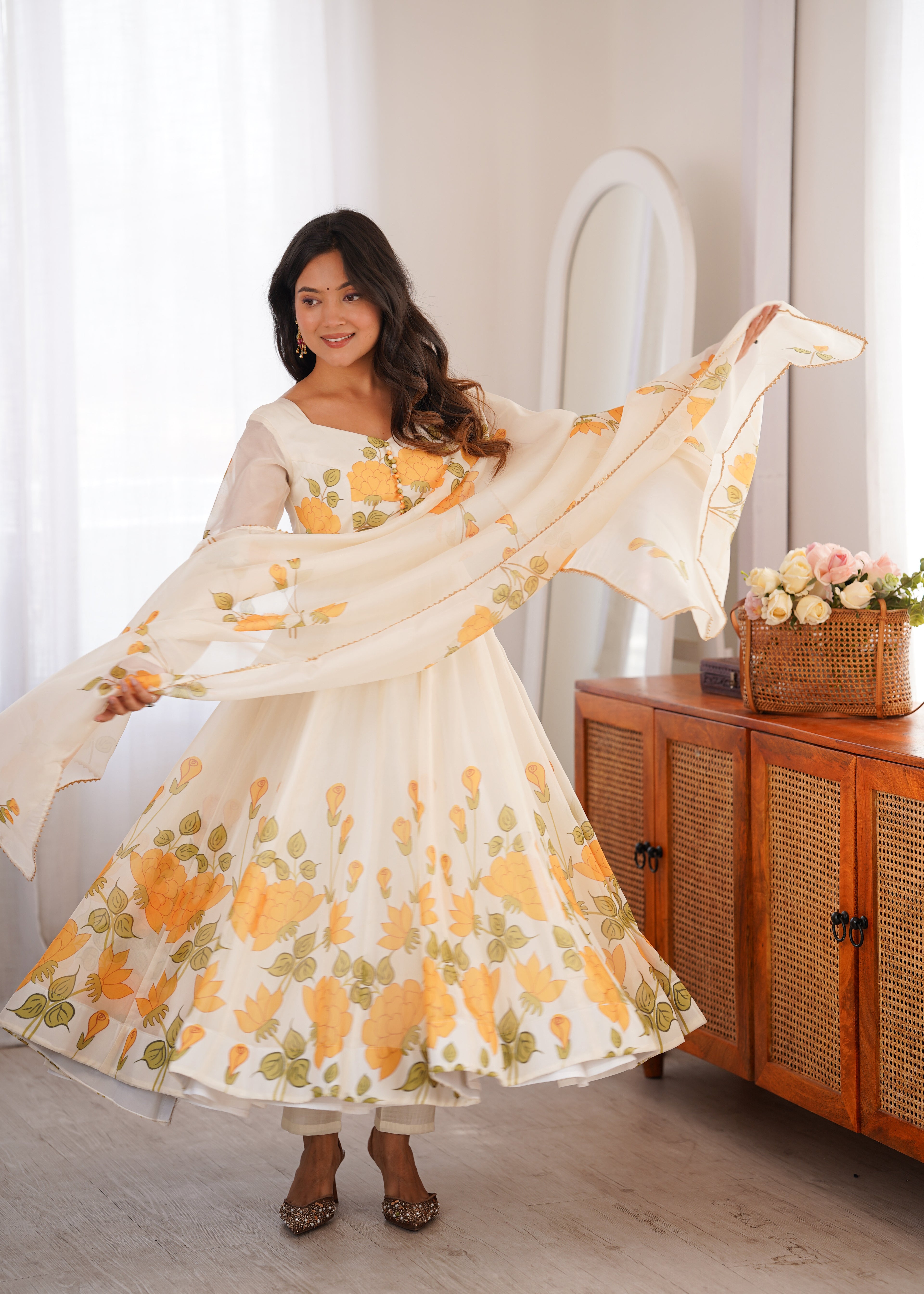 *NKB-79**PRESENTING NEW GLASS ROMAN SILK FABRIC WITH EMBROIDERY SEQUENCE AND JARI WORK TOP,DUPPTA SET WITH FARSHI SHALWAR READY TO WEAR*