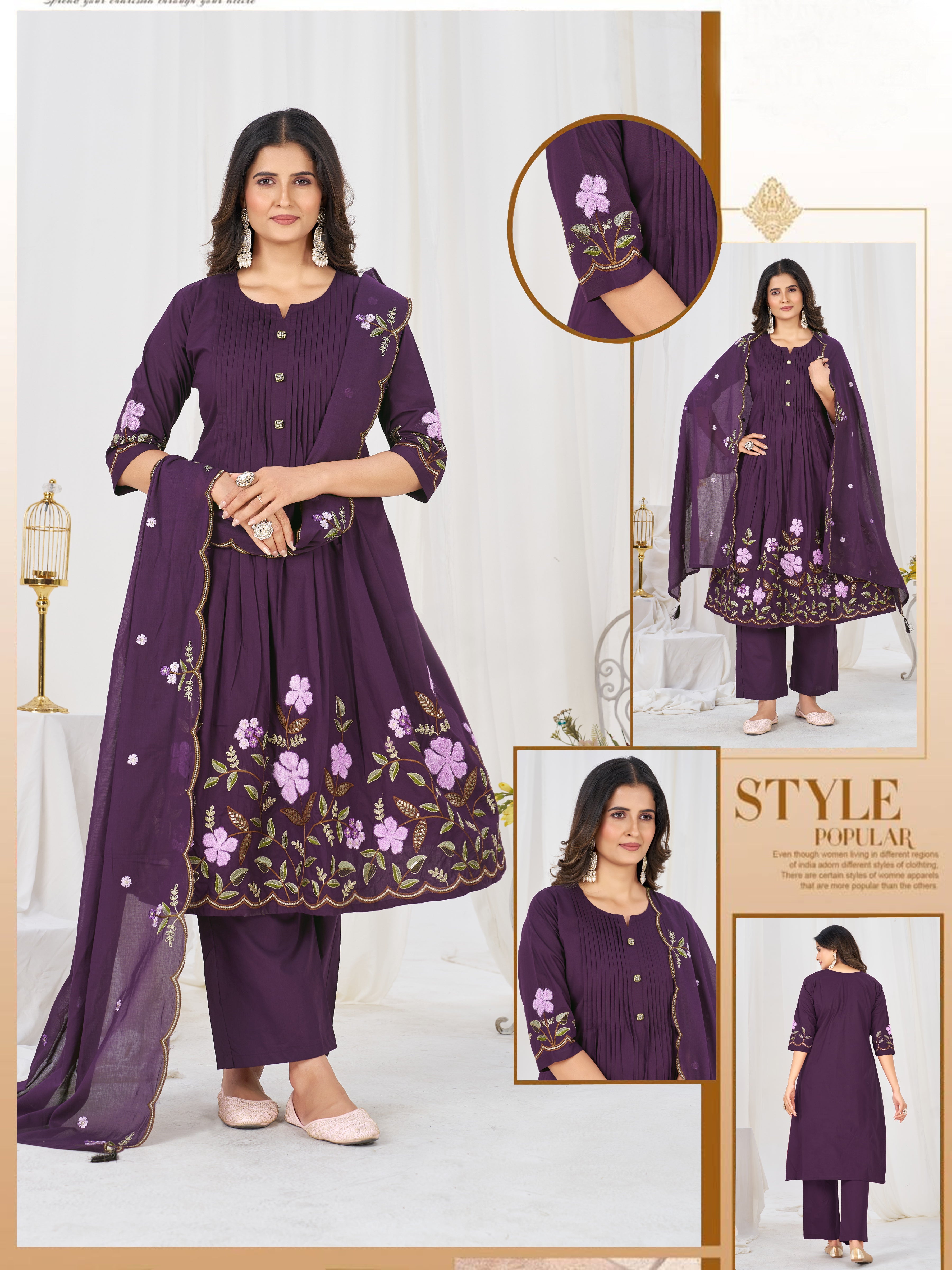 ✨🌸 *DIVA-159 Anarkali Kurti Set* 🌸✨ Step into timeless elegance with this beautifully crafted Anarkali Kurti Set, designed for festive celebrations, weddings, parties & special occasions. 💖