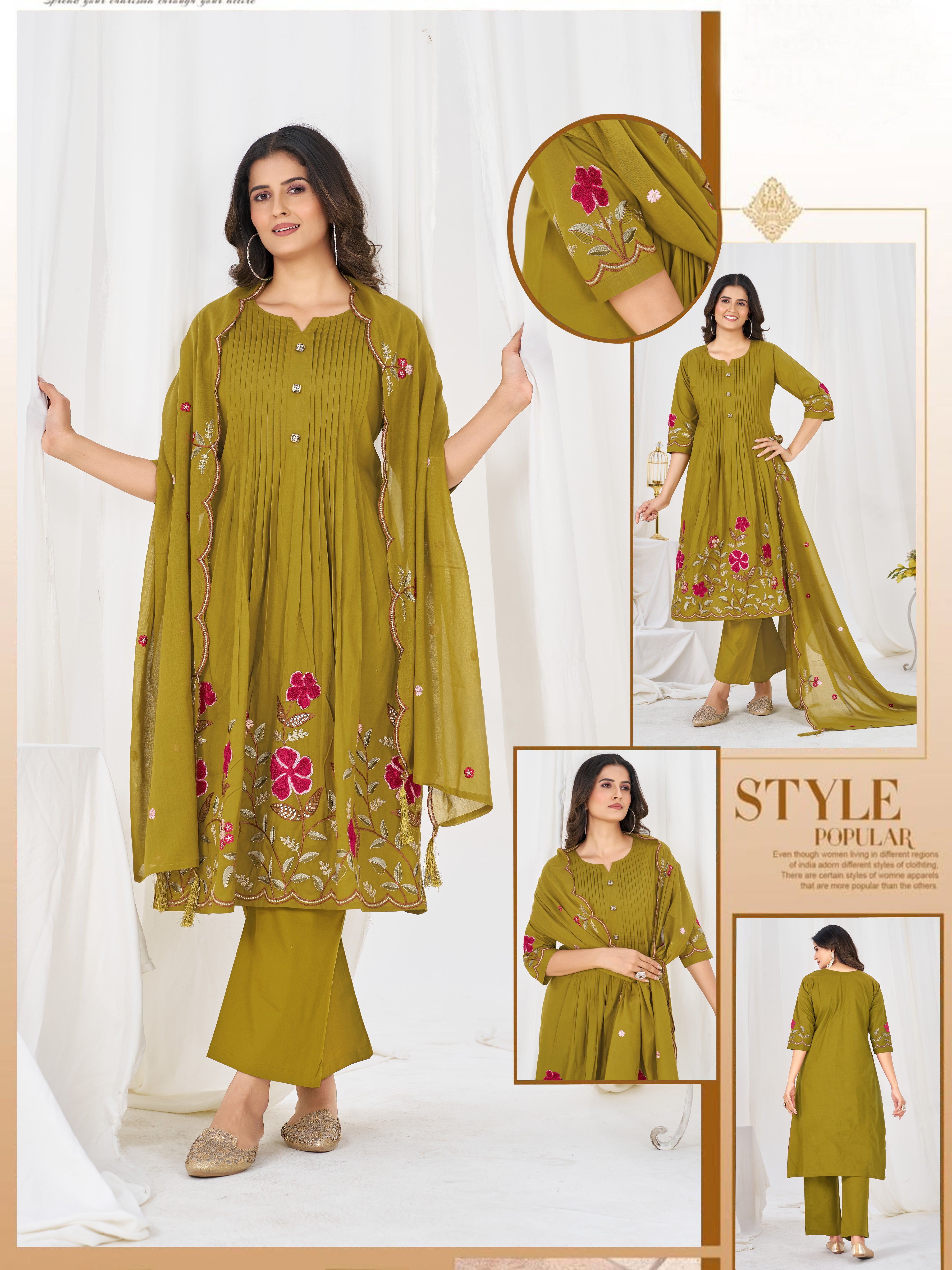 ✨🌸 *DIVA-159 Anarkali Kurti Set* 🌸✨ Step into timeless elegance with this beautifully crafted Anarkali Kurti Set, designed for festive celebrations, weddings, parties & special occasions. 💖