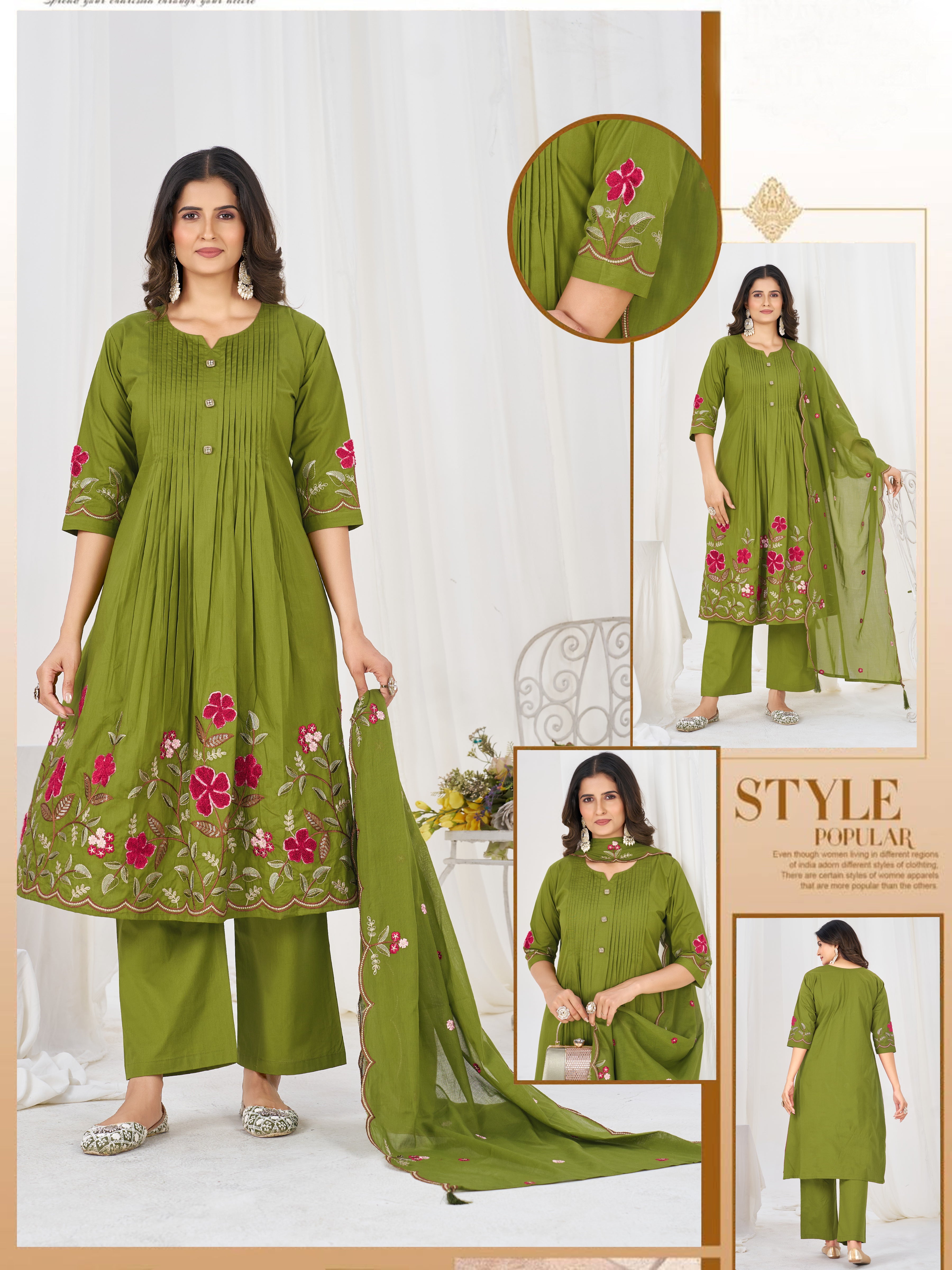 ✨🌸 *DIVA-159 Anarkali Kurti Set* 🌸✨ Step into timeless elegance with this beautifully crafted Anarkali Kurti Set, designed for festive celebrations, weddings, parties & special occasions. 💖