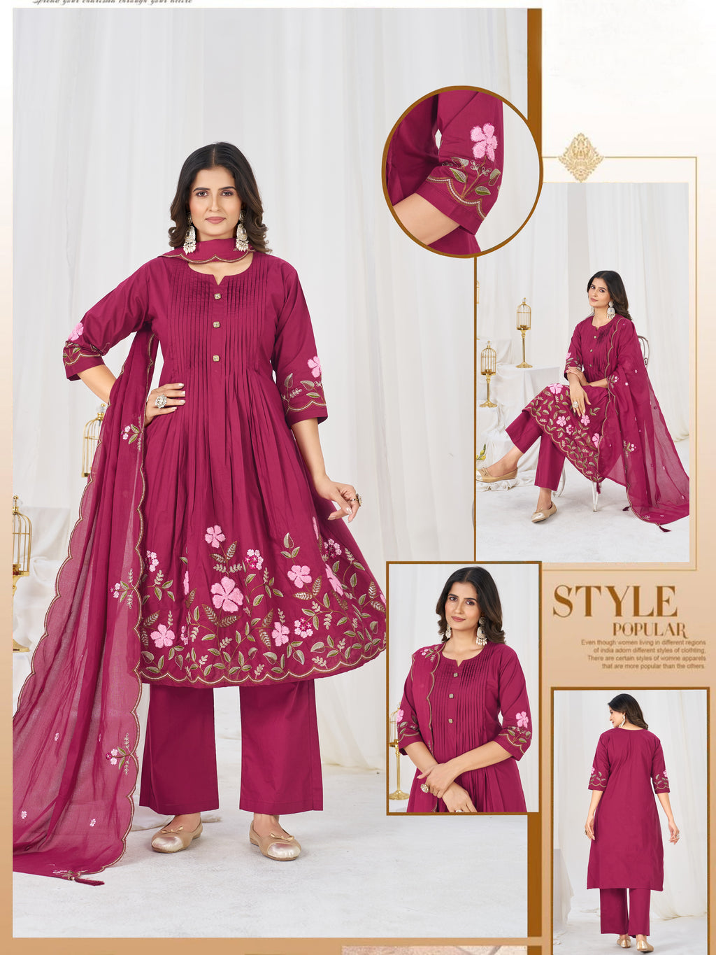 ✨🌸 *DIVA-159 Anarkali Kurti Set* 🌸✨ Step into timeless elegance with this beautifully crafted Anarkali Kurti Set, designed for festive celebrations, weddings, parties & special occasions. 💖