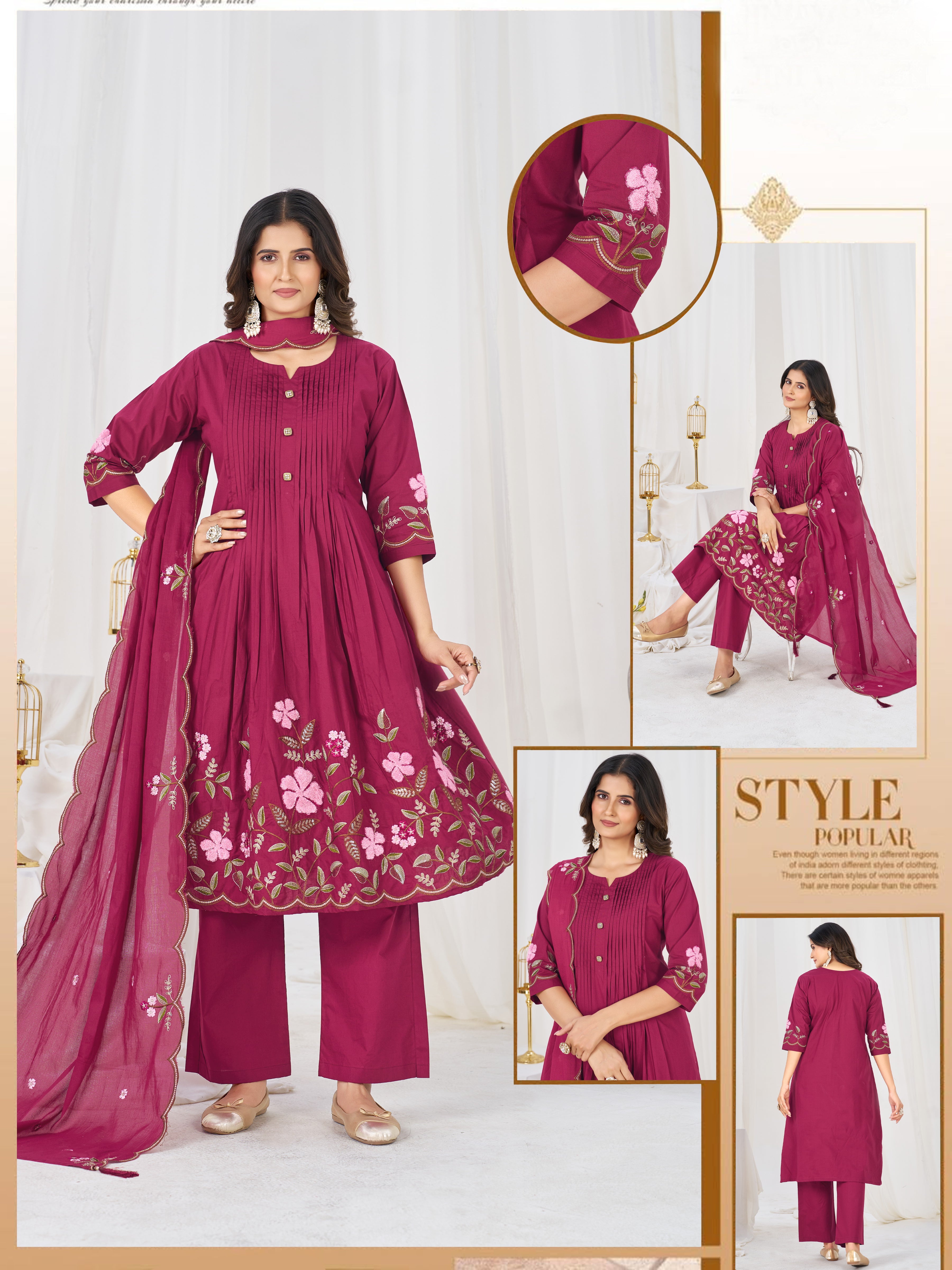 ✨🌸 *DIVA-159 Anarkali Kurti Set* 🌸✨ Step into timeless elegance with this beautifully crafted Anarkali Kurti Set, designed for festive celebrations, weddings, parties & special occasions. 💖