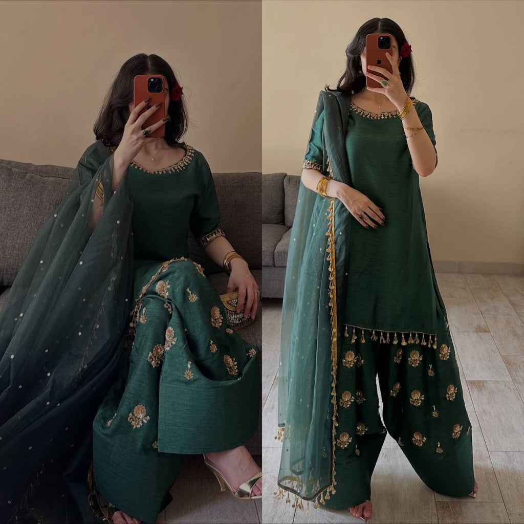 👗*Launching New Đěsigner Party Wear Look top with Farshi Salwar*👗 *(MF-535)*
