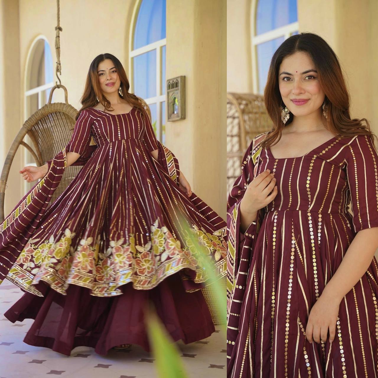 *(MF-533)*💕*Presenting New  Đěsigner Anarkali Suit In New Fancy Style*💕