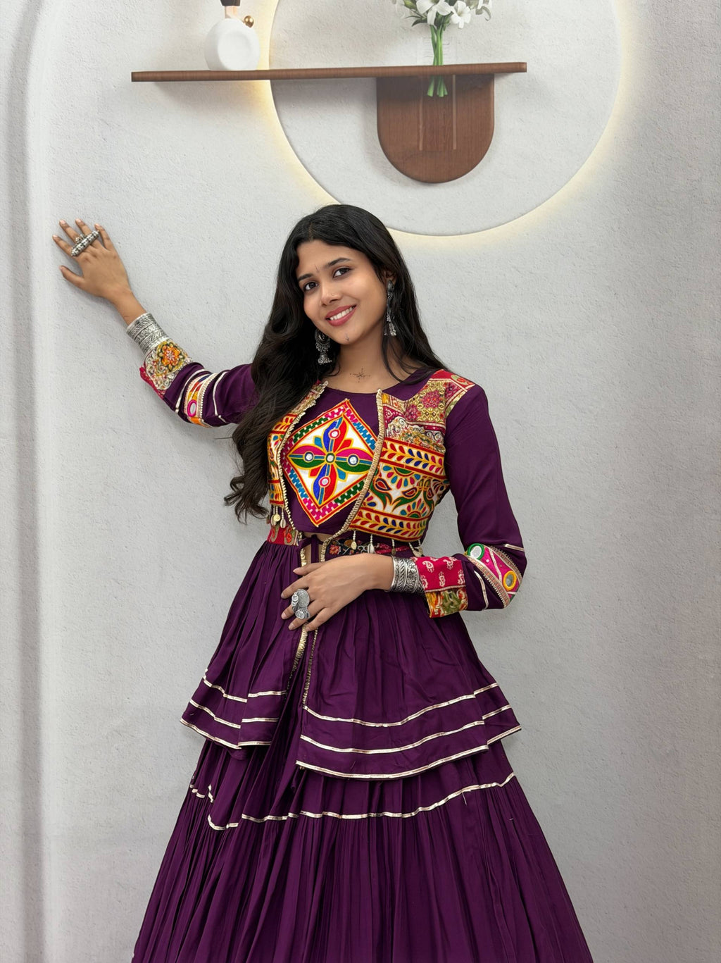 Ram - 120 *🥢💃🏿👗💌Femora is Launching Navratri Special Gamathi Work Lehenga choli🥢👗💌💃🏿*