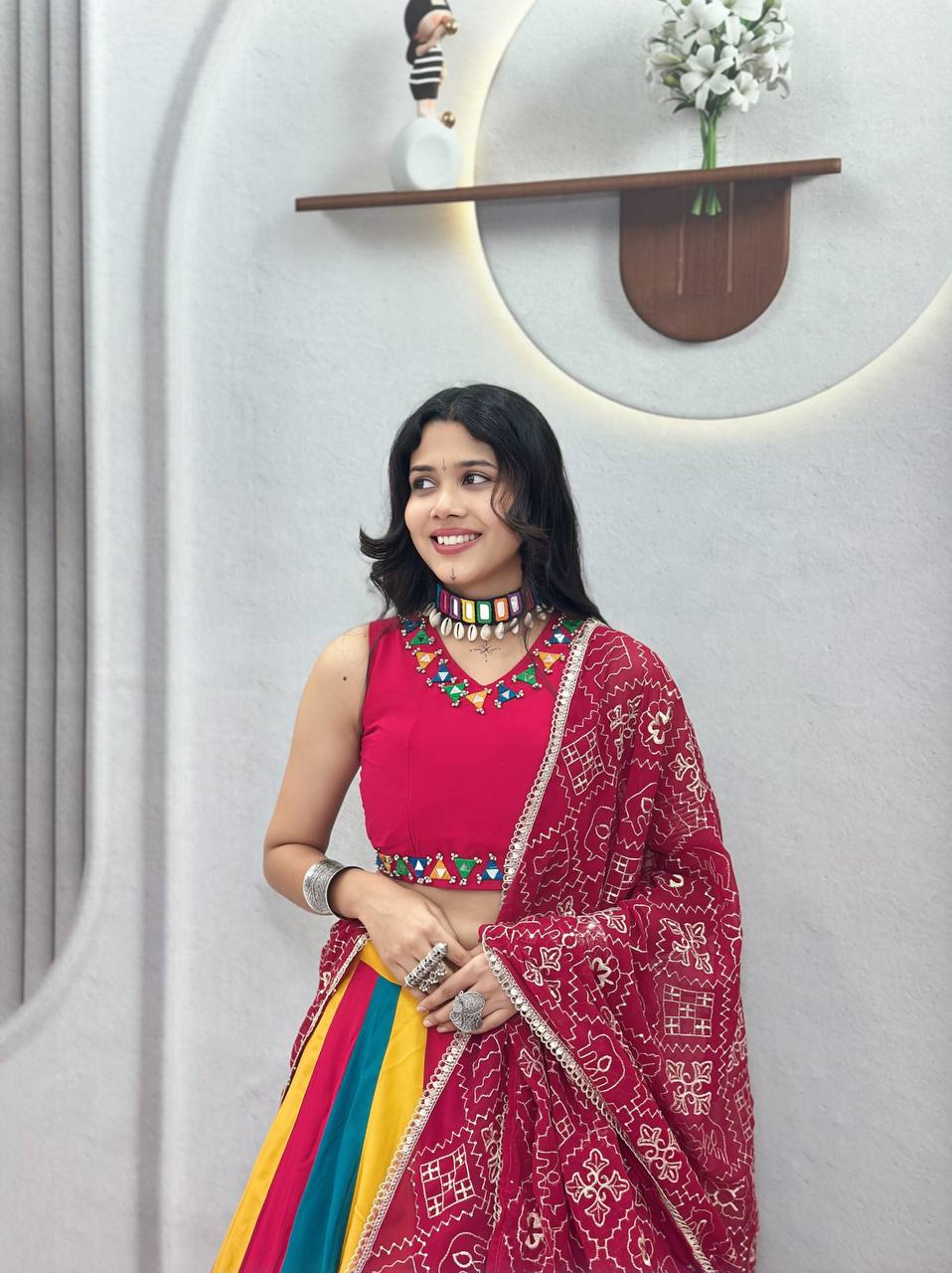 *Ram-183*🥢💃🏿👗💌Femora is Launching Navratri Special Lehenga choli with vintage duptto 🥢👗💌💃🏿