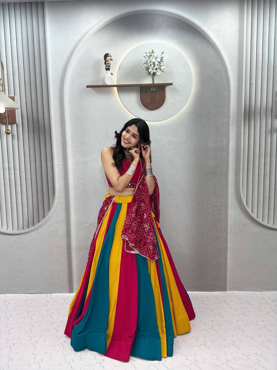 *Ram-183*🥢💃🏿👗💌Femora is Launching Navratri Special Lehenga choli with vintage duptto 🥢👗💌💃🏿