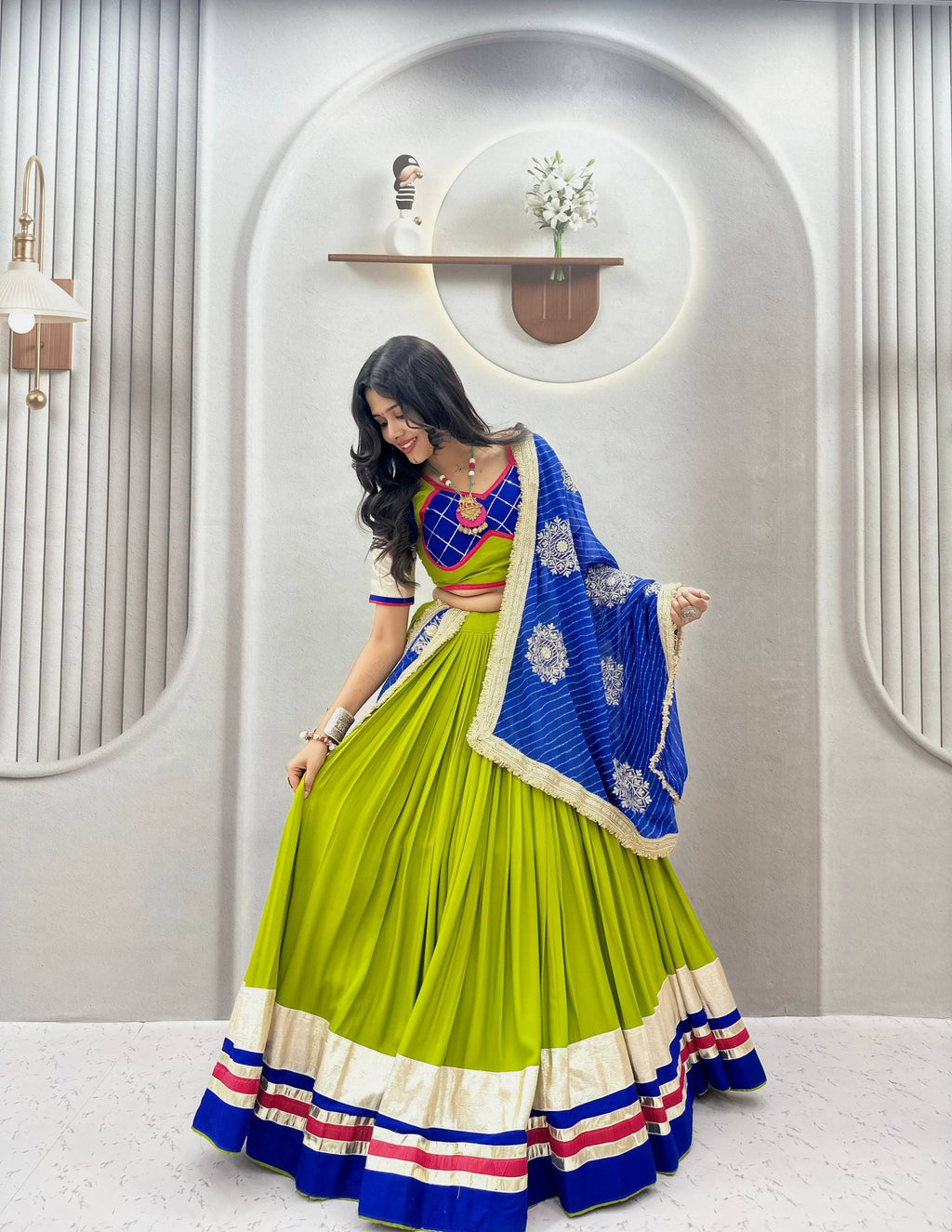*Ram - 182*🥢💃🏿👗💌Femora is Launching Navratri Special Lehenga choli with vintage duptto 🥢👗💌💃🏿