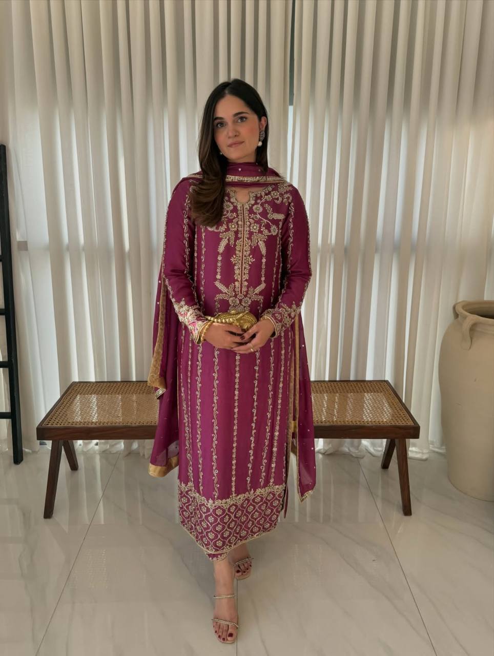 *CODE:-(MC-2037)**DESIRABLE FANCY LONG SUITS EMBROIDERY WORK TOP AND PENT WITH DUPATTA*