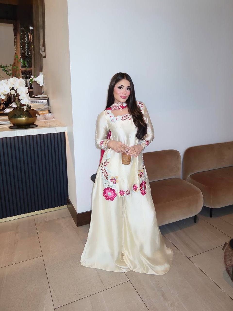 *(MF-525)*💥*Launching New Designer Party Wear Look Top , Sharara Plazzo and Dupatta*👌❤️