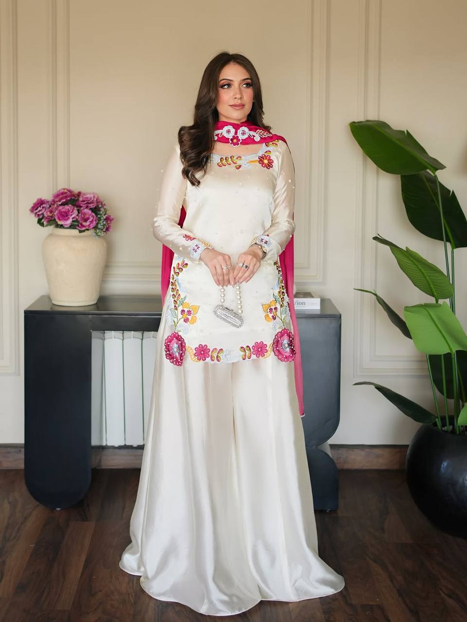 *(MF-525)*💥*Launching New Designer Party Wear Look Top , Sharara Plazzo and Dupatta*👌❤️