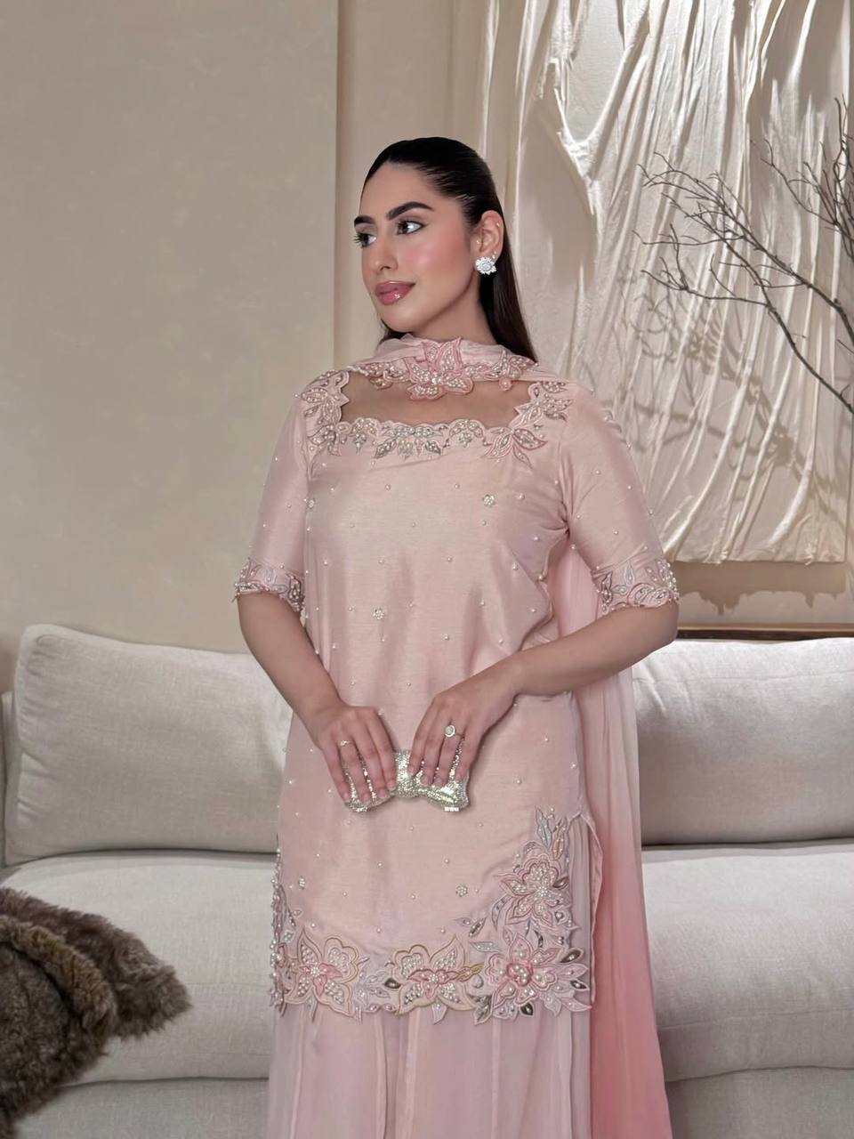 *(MC-2047)*💥*Launching New Designer Party Wear Look Top , Sharara Plazzo and Dupatta*👌
