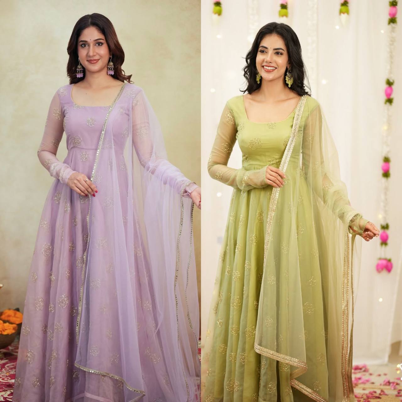 *(MC-2027)* - *New Anarkali Suit*  💕*Presenting New  Đěsigner Anarkali Suit In New Fancy Style*👌💕