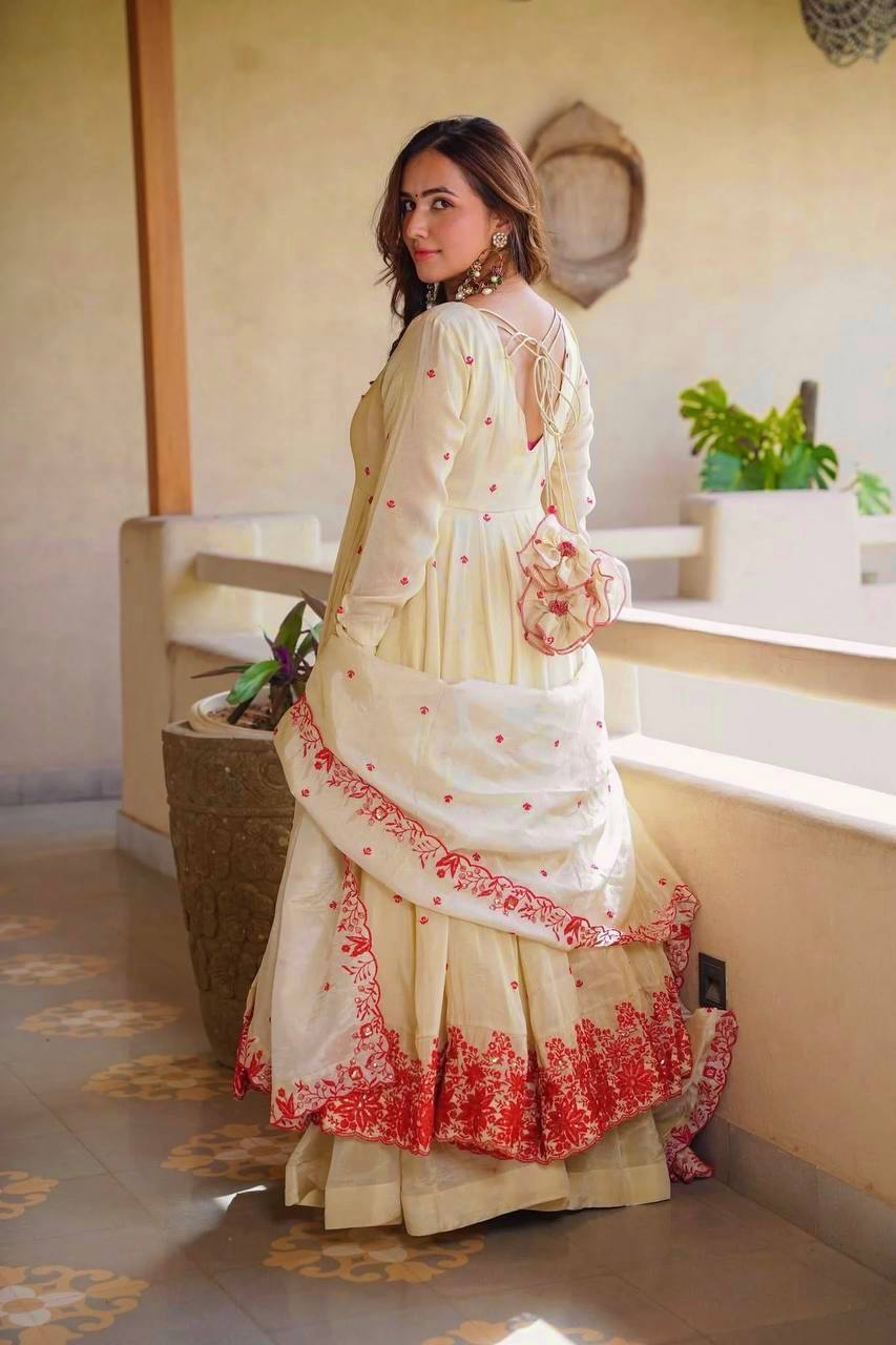 *(MF-536)*FEMORA Is Presenting New  Đěsigner Anarkali Suit In New Fancy Style*