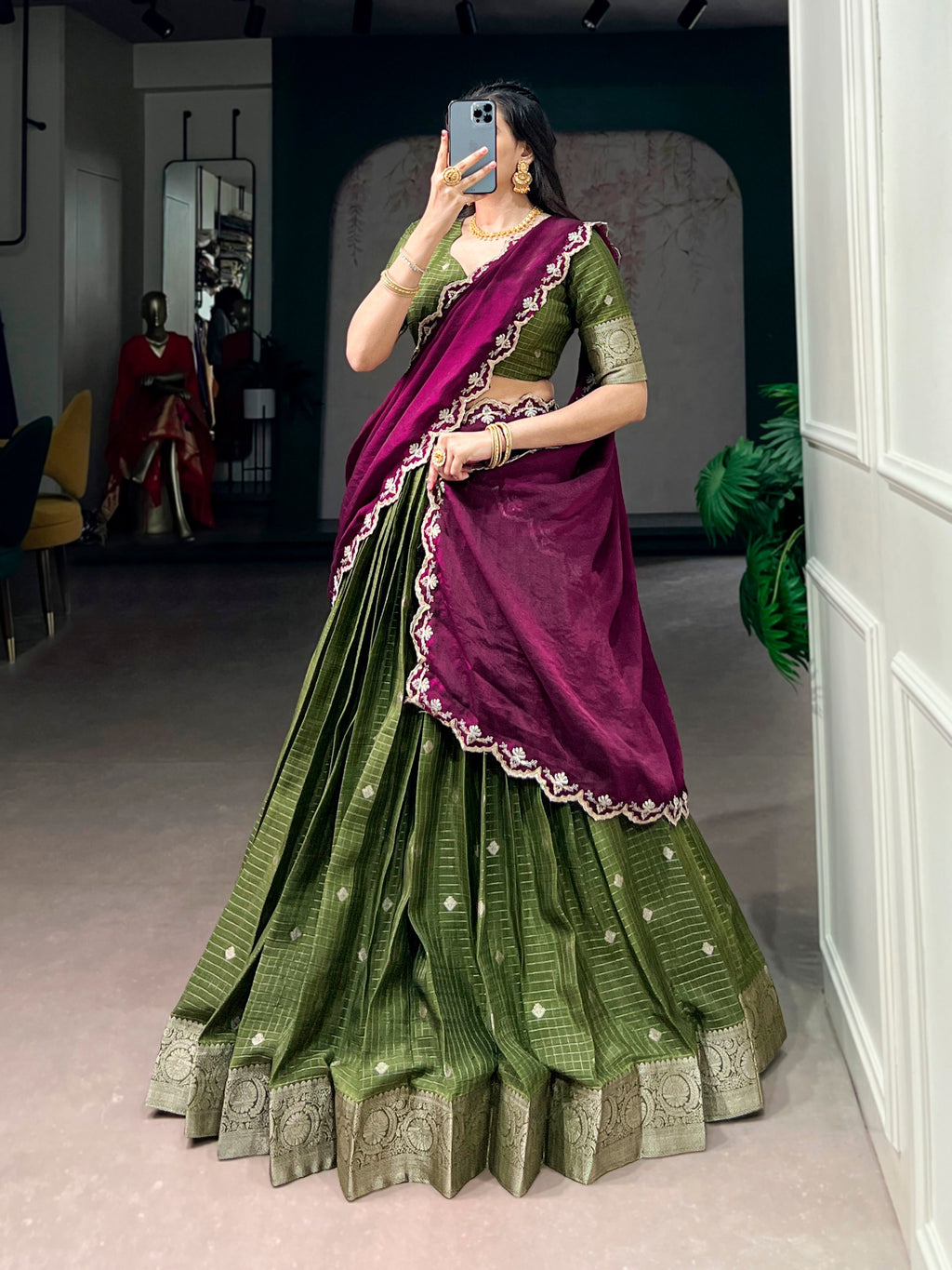 *LNB2037 - SHREEVANI-01*Langa Davani Collection🍃