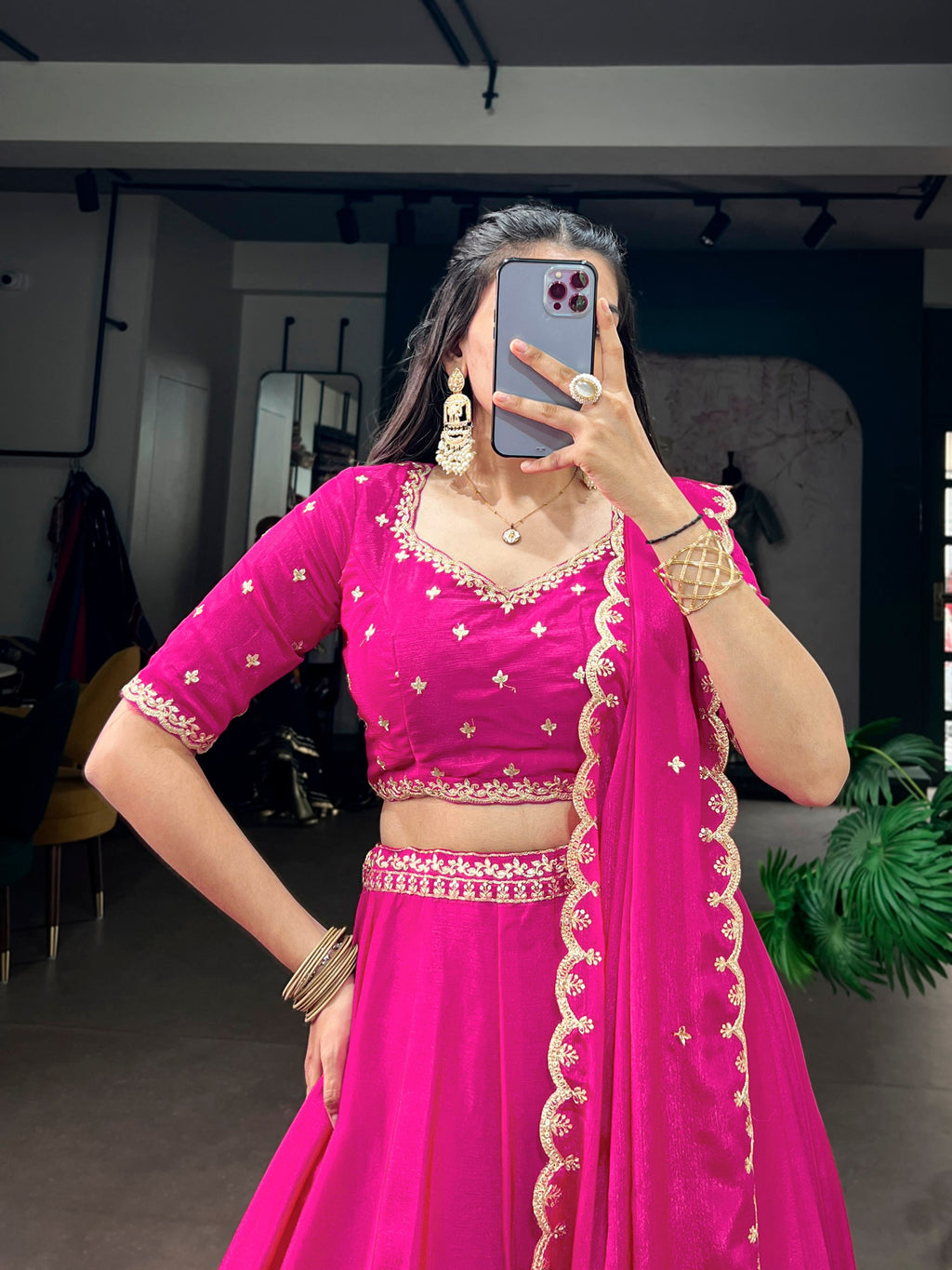 *LNB1441 : MEHERVA*🪷Glimmer Royale Lehenga🪷  A look that speaks grace, sophistication, and festive charm — because every celebration deserves an outfit as beautiful as your memories ☘️