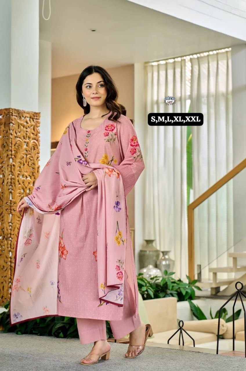 *🍁 *DESIGN CODE* :- GB2113*🍁New Arrival Fastive Anarkali kurti set cotton collection🍁*