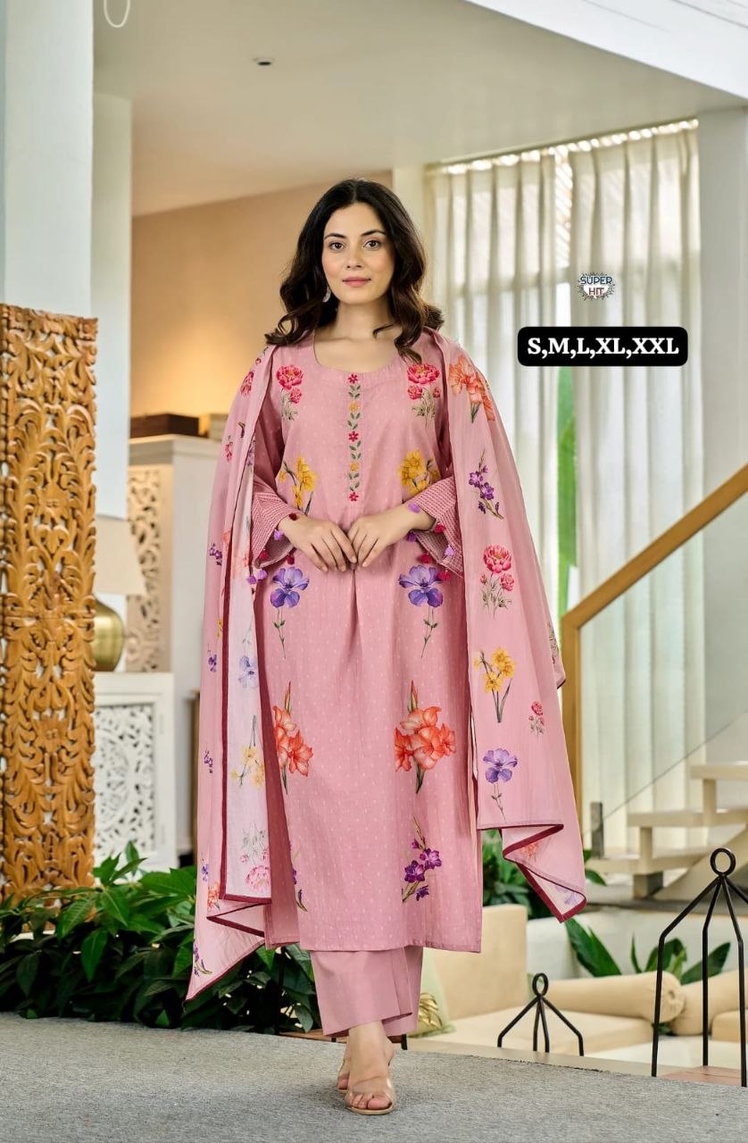 *🍁 *DESIGN CODE* :- GB2113*🍁New Arrival Fastive Anarkali kurti set cotton collection🍁*