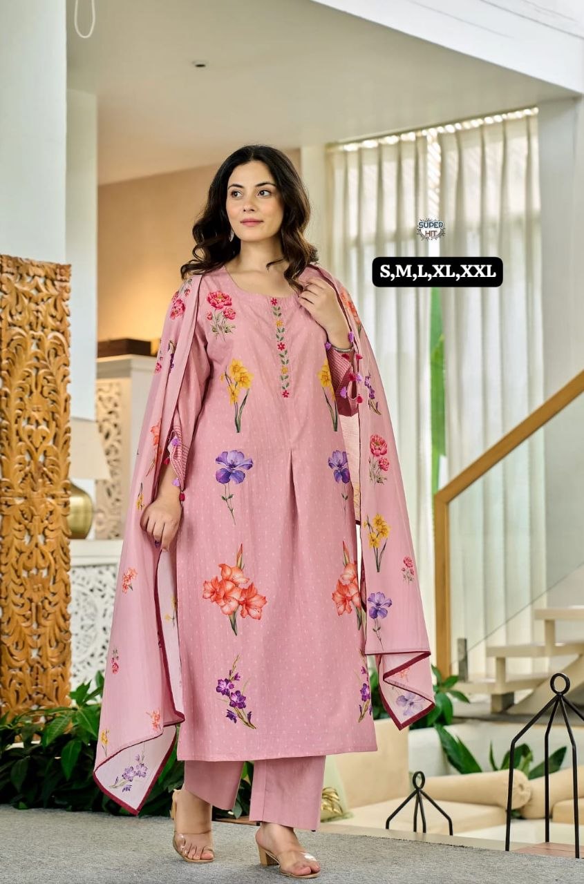 *🍁 *DESIGN CODE* :- GB2113*🍁New Arrival Fastive Anarkali kurti set cotton collection🍁*
