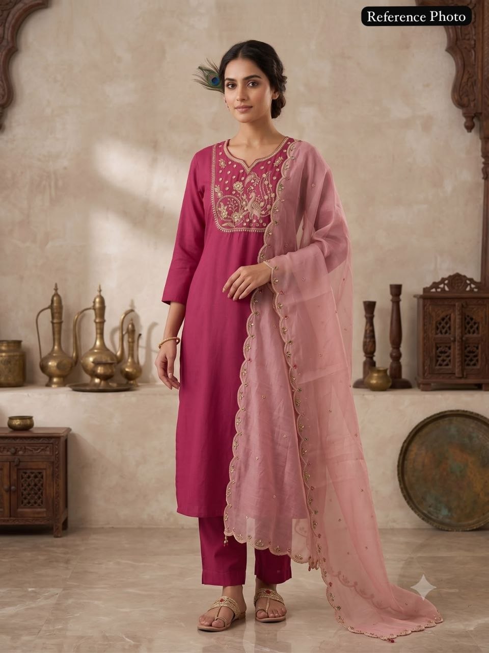 *Design No : KR-420*FEMORA* Launching New Designers Kurti Pent Dupatta Set
