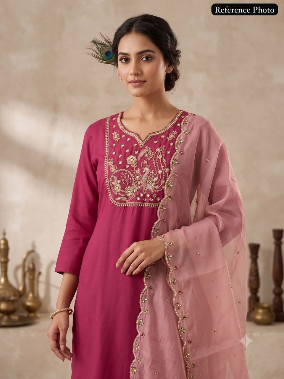 *Design No : KR-420*FEMORA* Launching New Designers Kurti Pent Dupatta Set