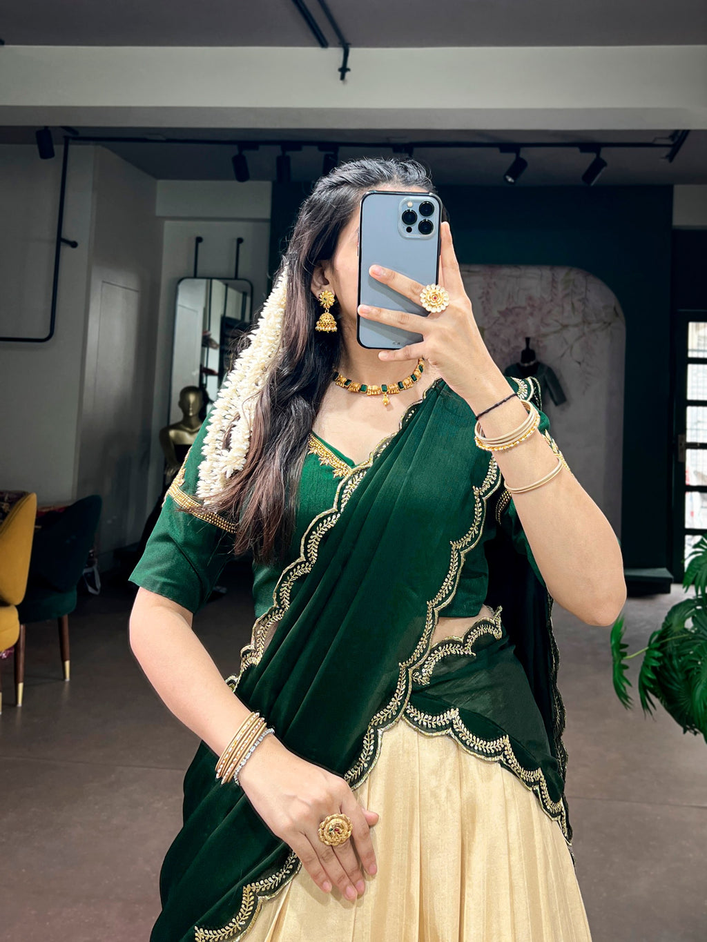 *LNB2041*🪷Lehenga Collection🪷 Celebrate Onam in timeless Kerala elegance ☘️