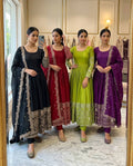 *PS-: 801*🪭*FEMORA Is Launching New Design Trending Cinon Silk*Gwon&Pent&dupatta* Reddy To Wear Look&Designe