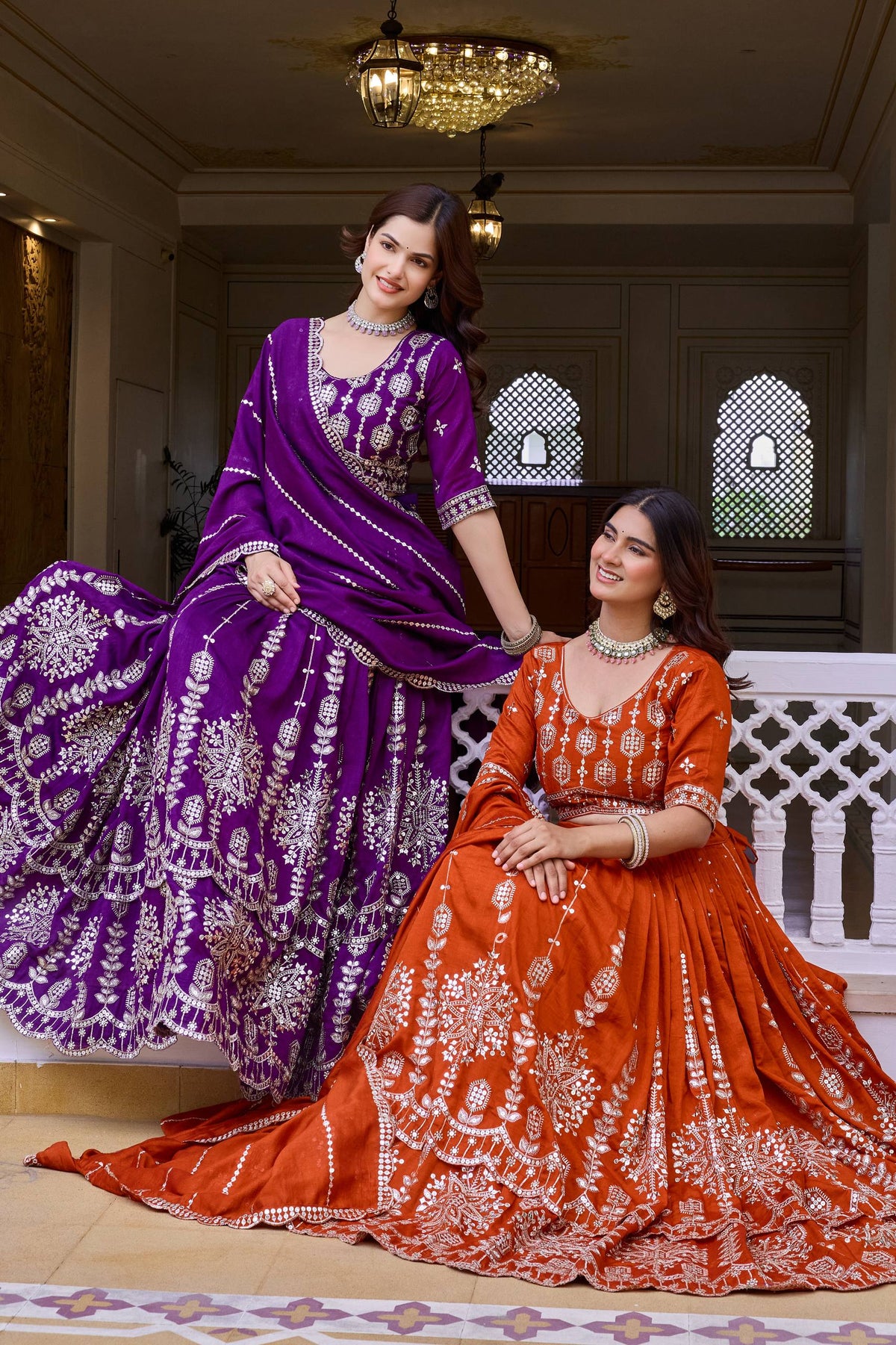 *Ram-188*FEMORA Is is New Launching Wedding Two flair collection Lehenga Choli