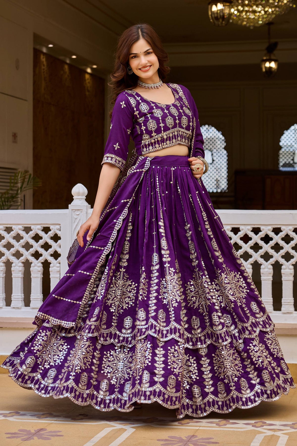 *Ram-188*FEMORA Is is New Launching Wedding Two flair collection Lehenga Choli
