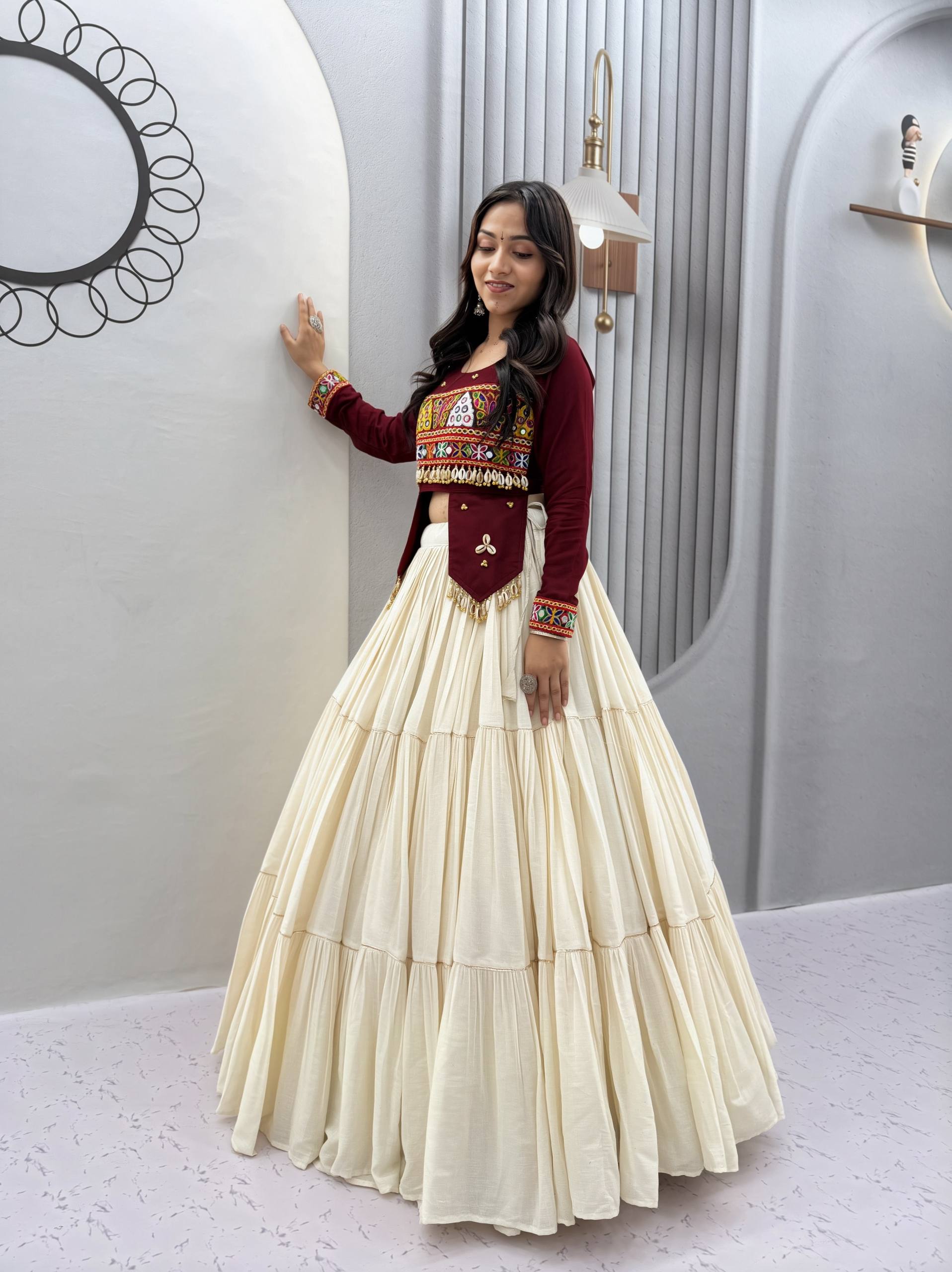 *Ram - 189*Femora is Launching Navratri Special Hand Work Lehenga choli