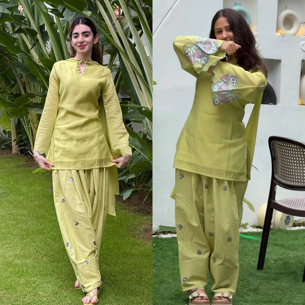 *New Launching Đěsigner Party Wear Look top with farshi salwar**(MC-2050)*