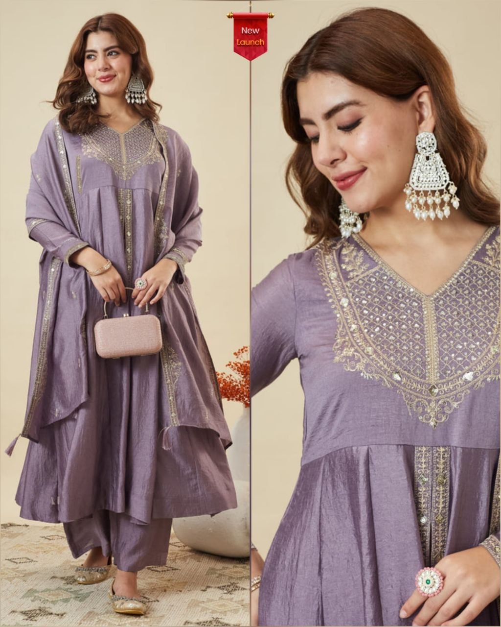 Exclusive Rakshabandhan Special Collection | New Arrival*GH-Dusty Lavender*