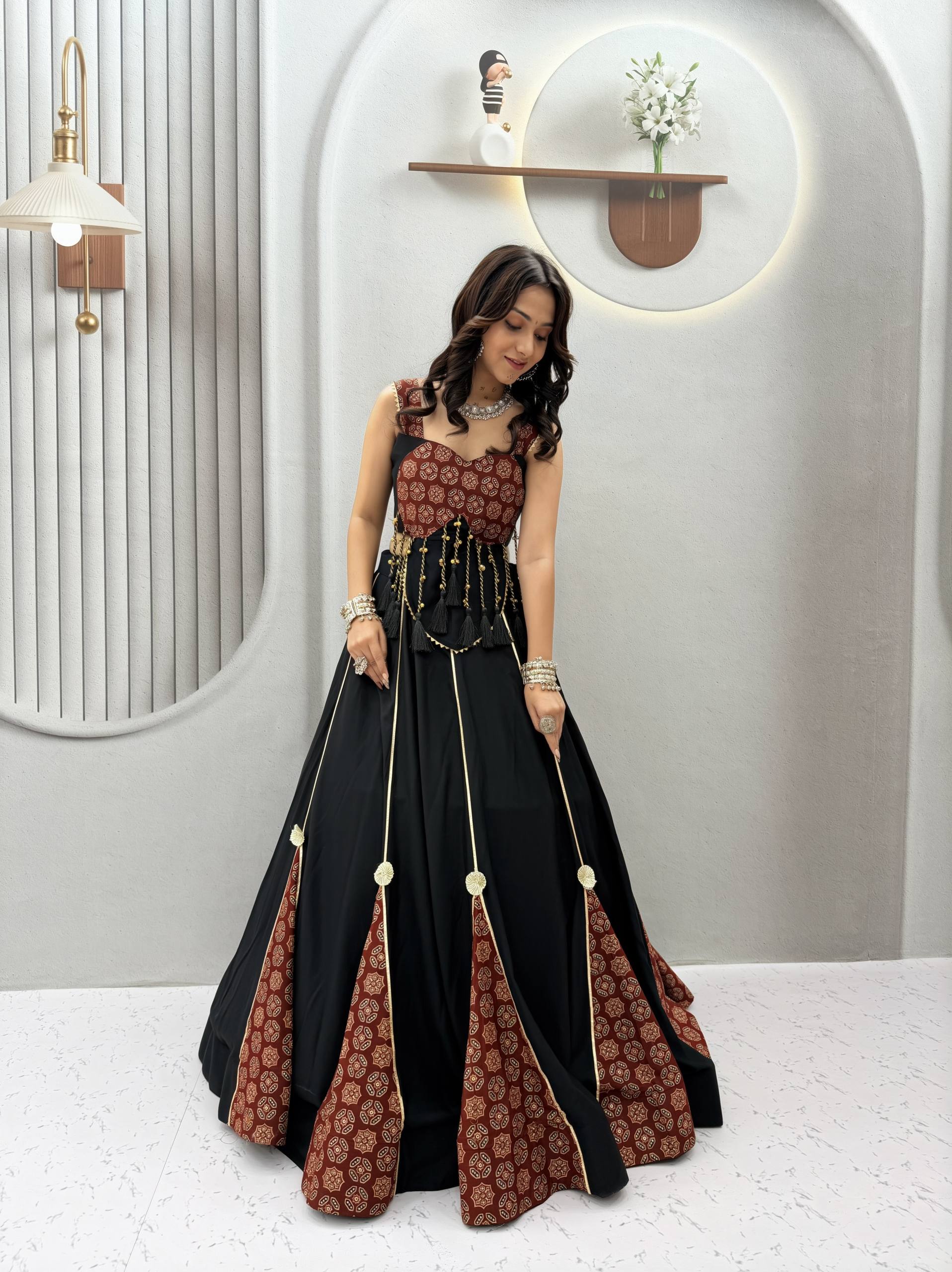 Ajrak Lehenga Choli  | RAM 192