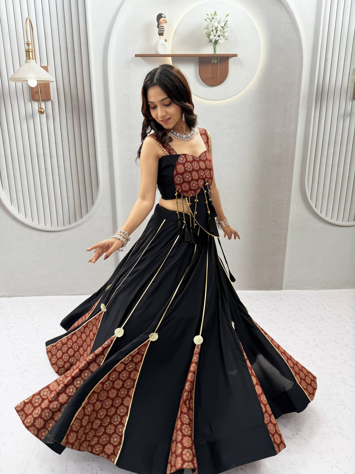 Ajrak Lehenga Choli  | RAM 192