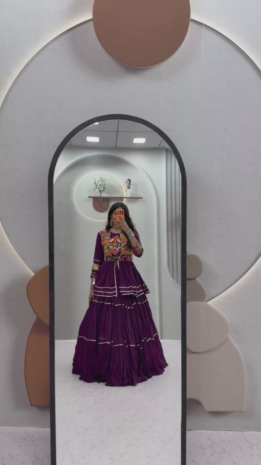 Ram - 120 *🥢💃🏿👗💌Femora is Launching Navratri Special Gamathi Work Lehenga choli🥢👗💌💃🏿*