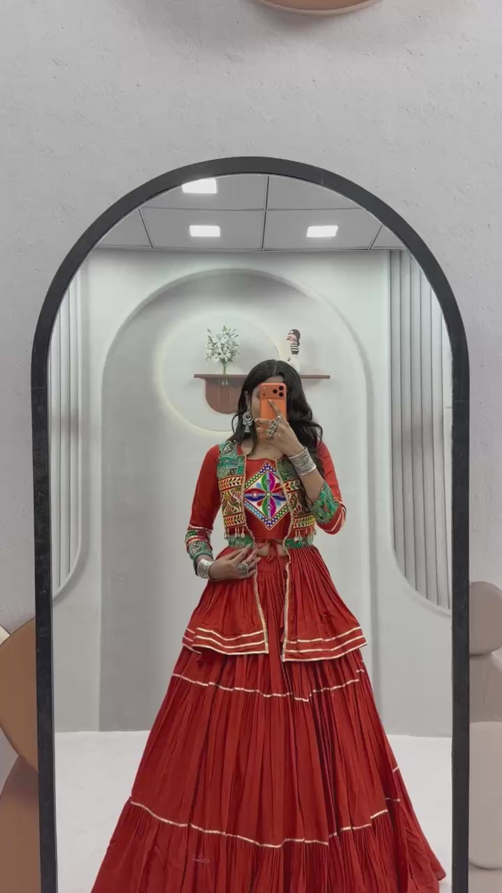 Ram - 120 *🥢💃🏿👗💌Femora is Launching Navratri Special Gamathi Work Lehenga choli🥢👗💌💃🏿*